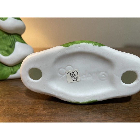 Department 56 Ceramic 8” Christmas tree snow Star Village Accessories, Set Of 3 - Picture 6 of 6